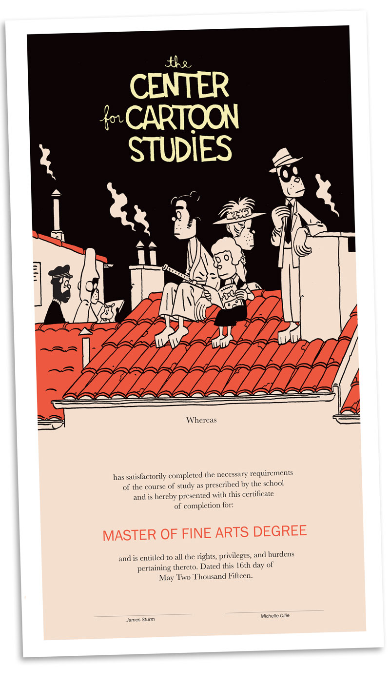 Illustration for article titled For Cartoon Studies Graduates, Even The Diploma Is A Work Of Art